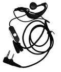 2-Pin HQRP Mic Headset Earpiece Radio Boafeng, Wouxun, and KayTom