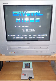 Crystal Mines Nintendo NES Unlicensed Color Dreams Complete in Box CIB - Tested