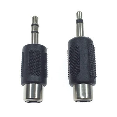 1Pc RCA Jack Connector To Jack 3.5 MM Mono Stereo Plug Adapter 'Audio RCA Plug