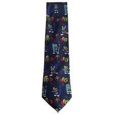 Vintage Marvin the Martian Tie 1998 Looney Tunes Warner Bros Y2K