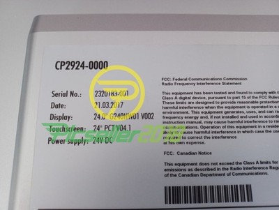 Beckhoff multitouch panel / touch screen CP2924-0000 new