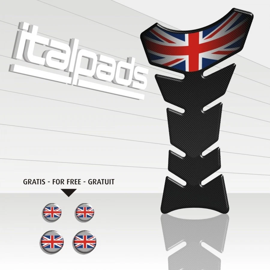 Protège Réservoir "Classique" effet carbone Union Jack pour Triumph - Photo 1/1