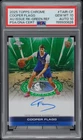 Cooper Flagg 2025 Topps Chrome Green Refractor Issue Rookie Auto PSA 10 #D /99
