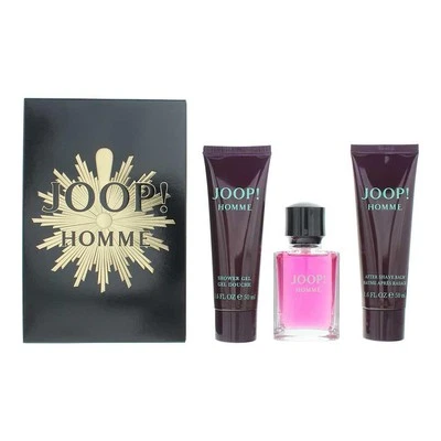 Joop! Homme Eau de Toilette 30ml, Aftershave Balm + Shower Gel Gift Set for Him