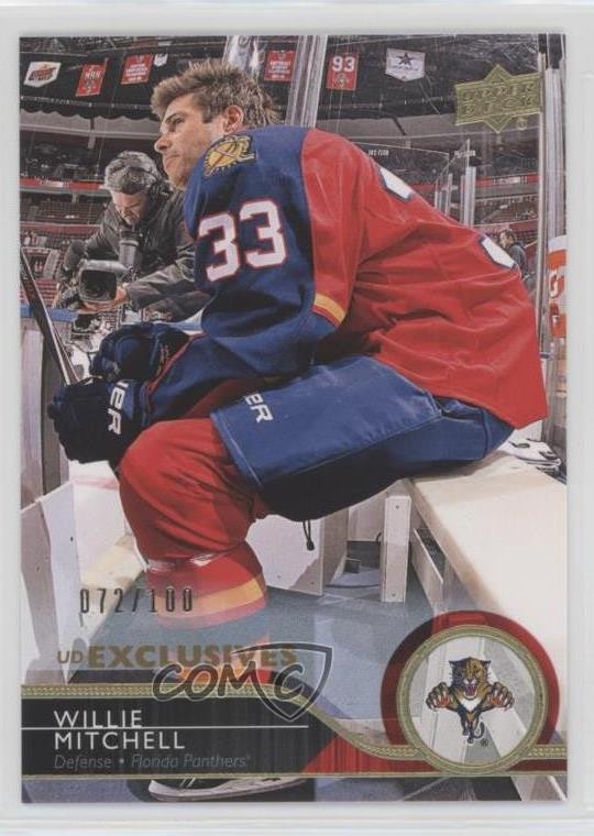 2014-15 Upper Deck UD Exclusives 72/100 Willie Mitchell #331 13h2