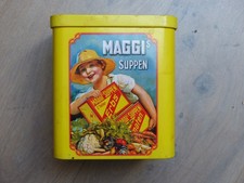 Maggi's Suppen - alte Reklame Blechdose 