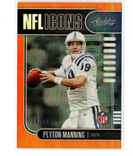 2019 Absolute NFL Icons Spectrum Orange #7 Peyton Manning /75 - NM-MT
