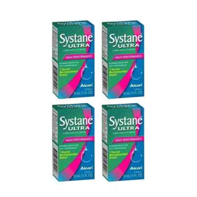 Alcon Systane Ultra Gleitmittel Augentropfen High Performance 10 ml 4er Pack