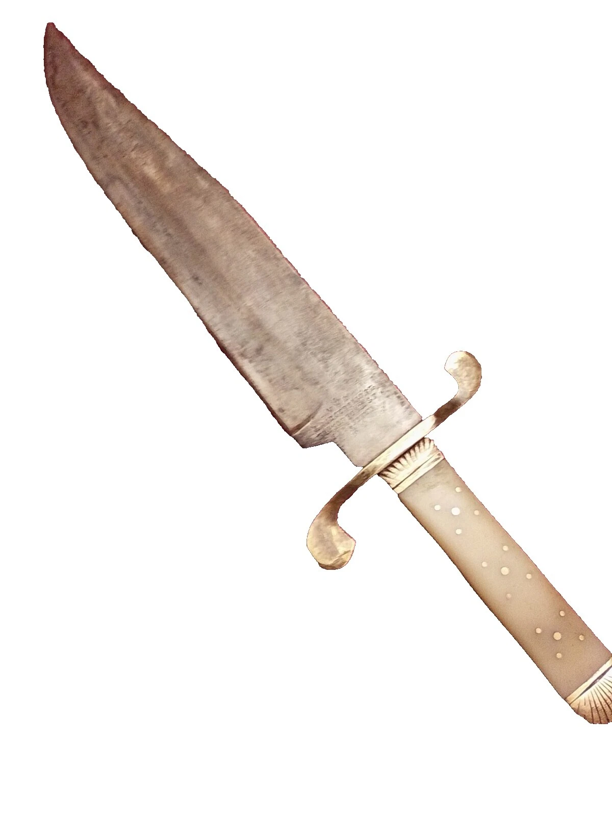 Carbon Steel Blade Bone Handle Bowie Collectible Vintage Fixed Blade Knives