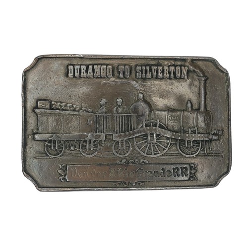 Denver & Rio Grande Eisenbahn Dampflok Durango nach Silverton Gürtelschnalle - Bild 1 von 5