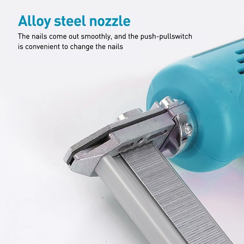 Electric Staple Gun Framing Straight Nail Heavy Duty Woodworking Stapler Tool AU - Picture 6 of 13