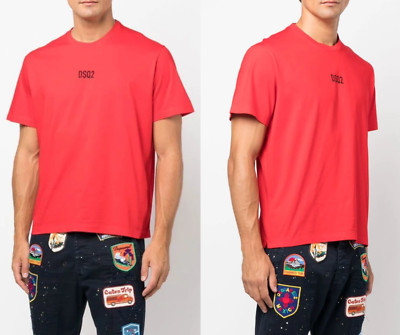 DSQUARED2 NEW SEASON Jeans Icon Mini Dsq2 Logo Print Box Tee T-Shirt Tee XL