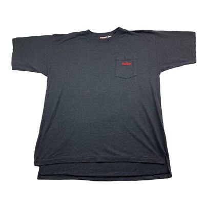 VTG Marlboro Men's Snake Pass Single Stitch Pocket T-Shirt Gray