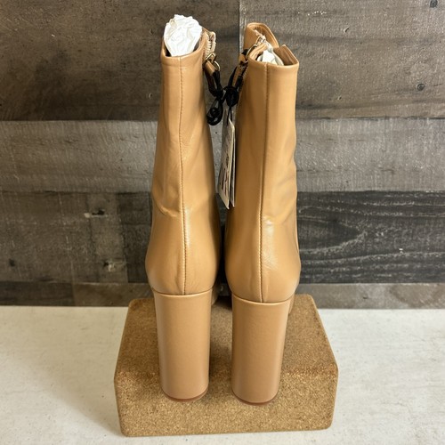 NWB Zara Women’s Nude Beige Platform Ankle Boots Genuine Leather US 9 - Picture 5 of 10