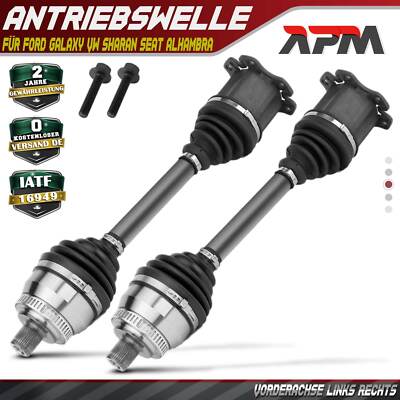 2x Antriebswelle Vorne Links Rechts Mit ABS Ring Schaltgetriebe für Ford Galaxy