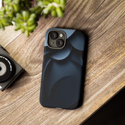 Phone Ink - iPhone, Pixel, Samsung Galaxy Case - Midnight Halos Black Crescent - Picture 54 of 121