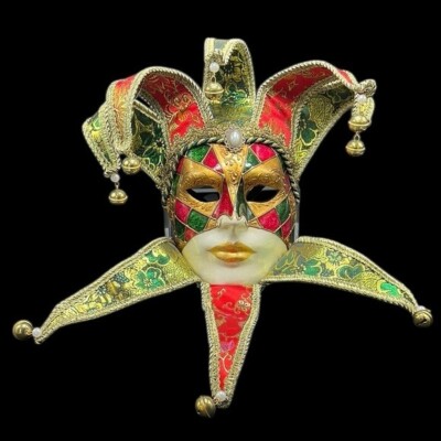 Jester Mask Ca  Macana Atelier Venezia Venice Italy Paper Mache Mardi Gras