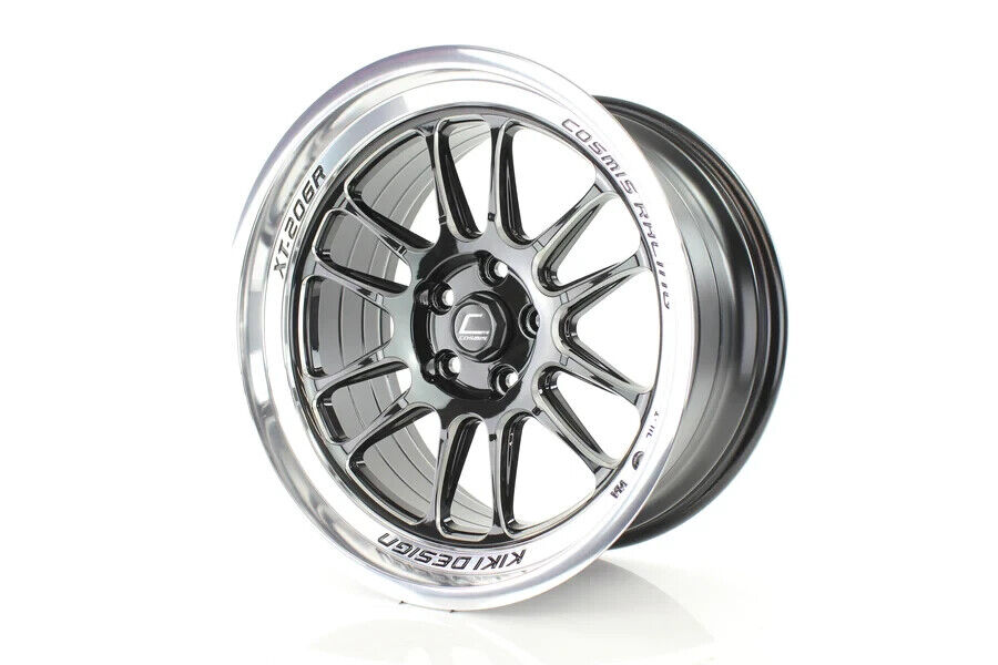 Cosmis Racing XT-206R Gloss Black w/ Machined Lip 18x9.5 (+ Cosmis Racing XT-206R Gloss Black w/ Machined Lip 18x9.5 (+
