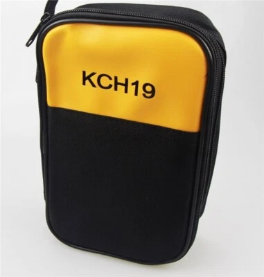 For Fluke Hioki Sanwa Uni-T Multimeters Zipper Carrying Case/ Bag Double Laye af