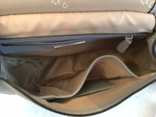 MODALU NEW SHARK GREY LEATHER MINI TRUDY FLAPOVER SADDLE SHOULDER BAG BNWT £170 - Picture 8 of 12