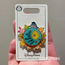 Disney Pin authentic Winnie the pooh spinner Disneyland exclusive