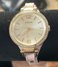 Beautiful Fossil Leather Watch For Women
