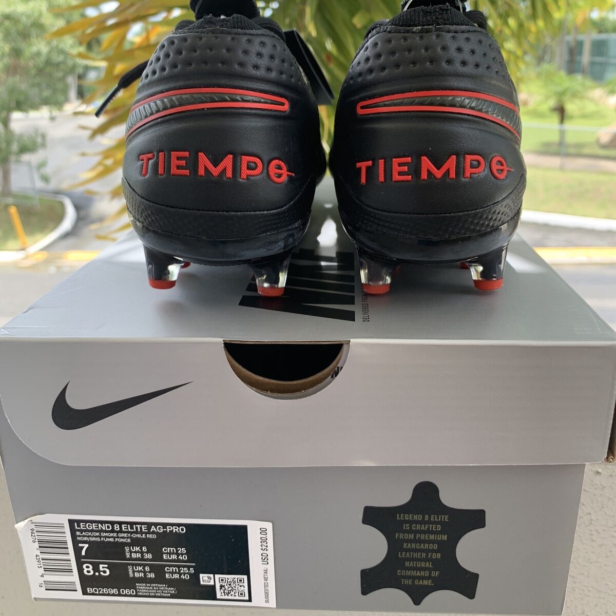BQ2696-060 Size 7 Nike Tiempo Legend 8 Elite AG-Pro Black/Dk BQ2696-060 Size 7 Nike Tiempo Legend 8 Elite AG-Pro Black/Dk