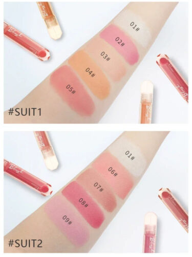 5 Color / Set Multi-use Silky Sponge Brush Face Contour Highlight Rouge Blushes - Picture 2 of 9