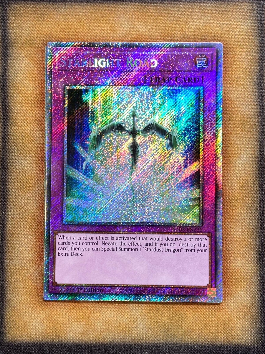 Yugioh Starlight Road RA03-EN235 Platinum Secret Rare 1st Ed NM | eBay Yugioh Starlight Road RA03-EN235 Platinum Secret Rare 1st Ed NM | eBay