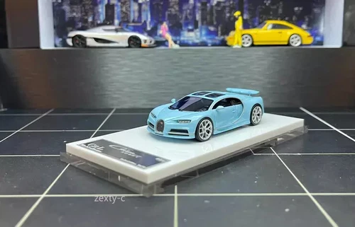 1/64 Resin car model Bugatti Chiron blue and white limited edition 99PCS - Bild 8 von 14