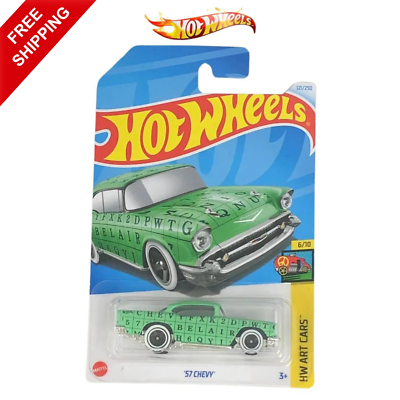New Hot Wheels 57 Chevy Green #121 Mainline 2024 Case M (In-Stock