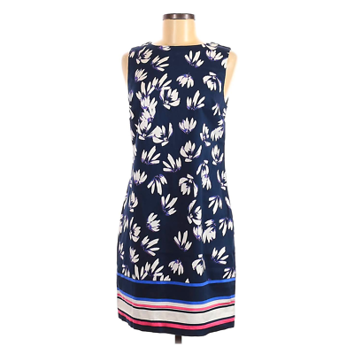 New Saint Tropez West 8 Floral Sheath Dress Stripe Mini Sleeveless  