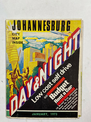 Johannesburg: Day & Night - City Map Inside - January 1973 