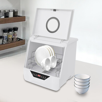 #ad Electric Dishwasher Mini Countertop Dish Washing Machine 6L 1.59 Gallon 800W $128.59