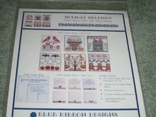 RARE NEW BLUE RIBBON DESIGNS "HOLIDAY HELPINGS" Cross Stitch CHART PACK