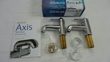 Aqualisa Axis Chrome Bathroom Bath Pillar Lever Taps Ceramic Valves AX0261 - NEW