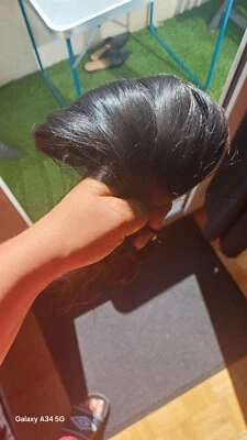 tissage brésilien extension de cheveux humain 100% brun foncé - Photo 1/3