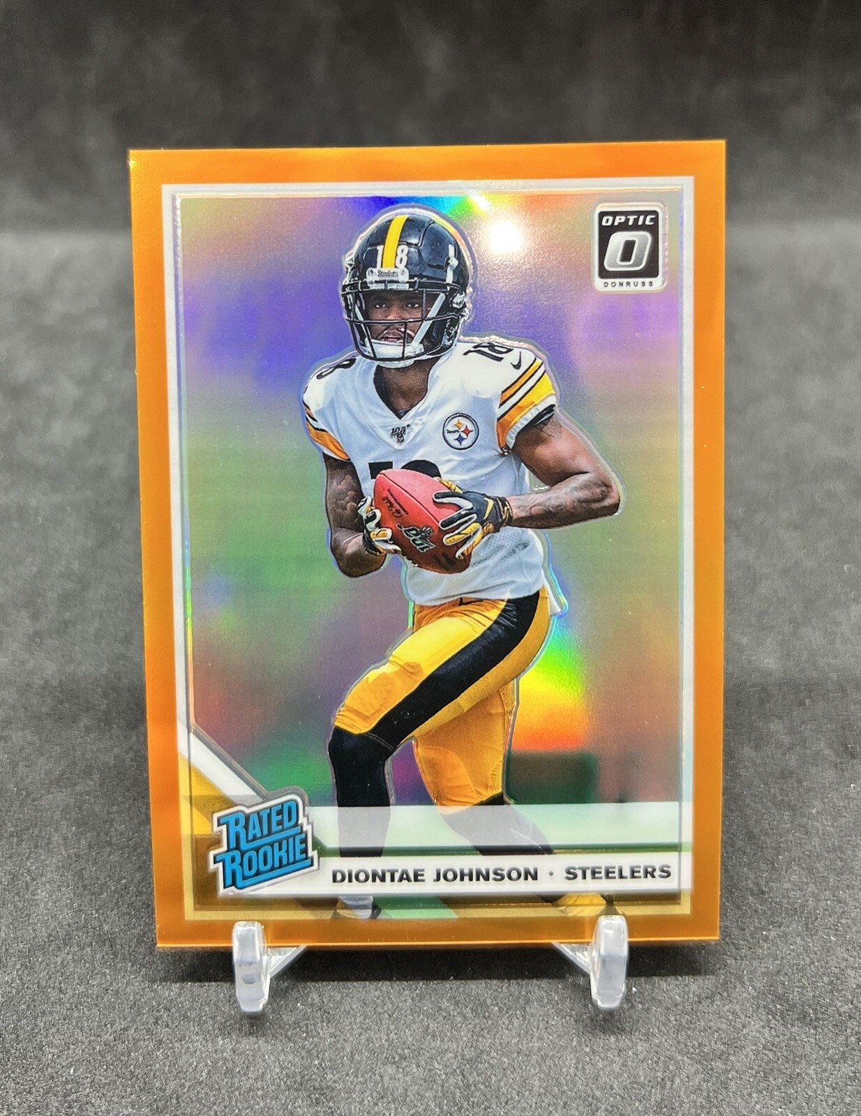Diontae Johnson Rookie Pittsburgh Steelers 2019 Donruss Optic Orange Prizm /199