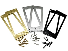 Mini Humbucker Pickup Rings Metal (set of two) FLAT with Screws Choose Color