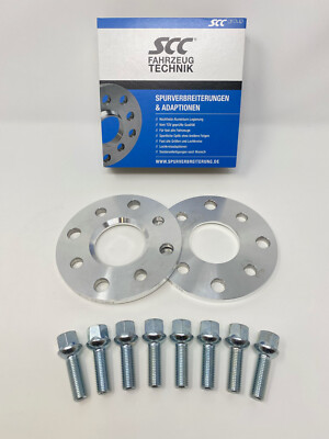 20mm 2x10mm Spurverbreiterungen SCC für VW Käfer 4x130 78,6 + Radschrauben