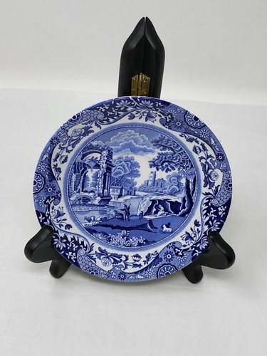 Spode Round Porcelain Saucer 6" Italian Design C.1816 England vintage set of 3 - Picture 5 of 8