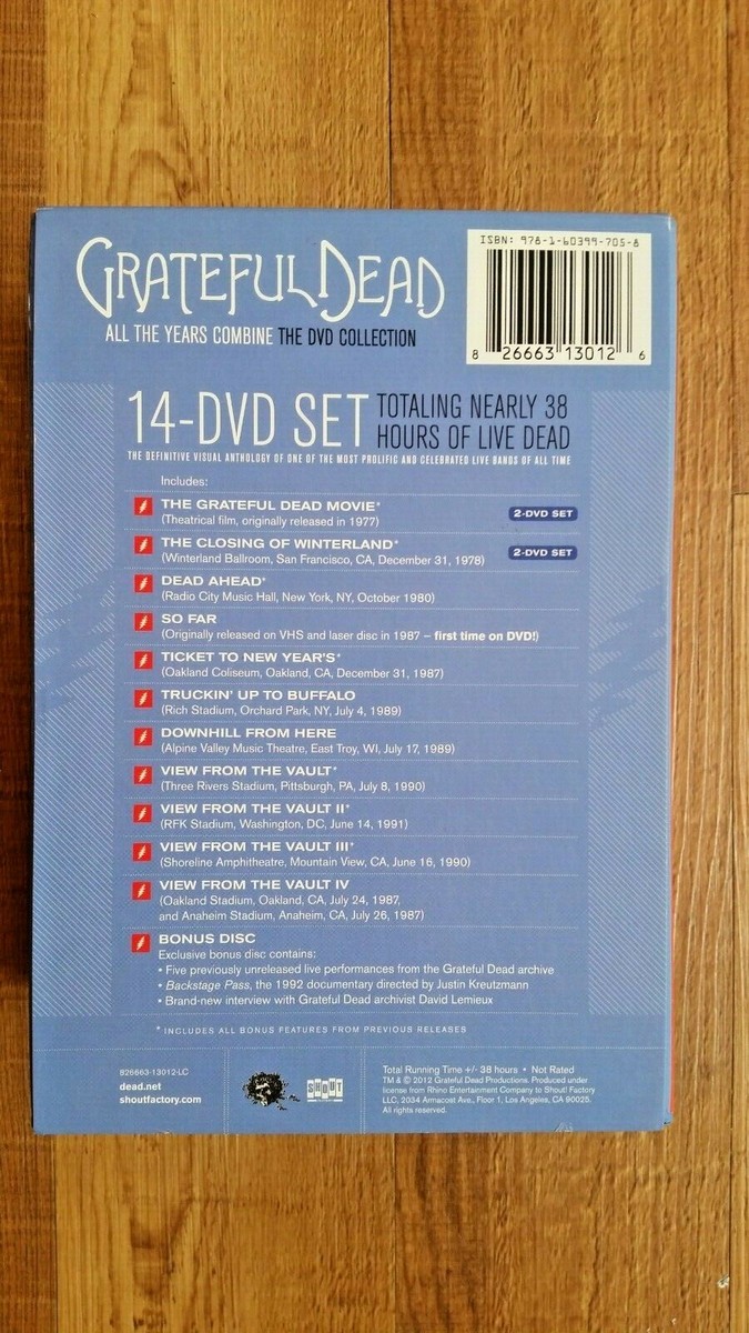 Greatfull Dead 14 Dvd Set All The Years Combine: The DVD