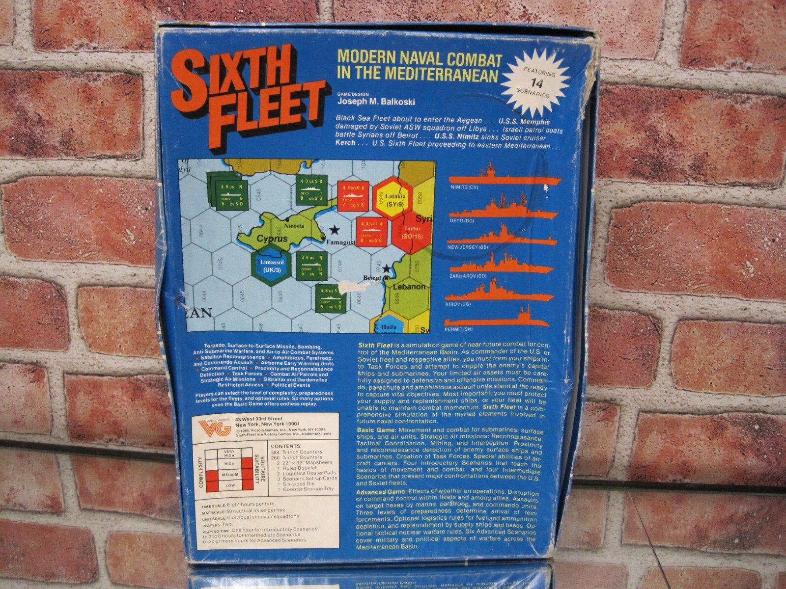 Sixth Fleet VG Victory Games Inc Modern Naval Combat