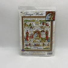 Design Works Counted Cross Stitch Kit Nativity Story 16" X 20" NEW 14 Ct Sampler