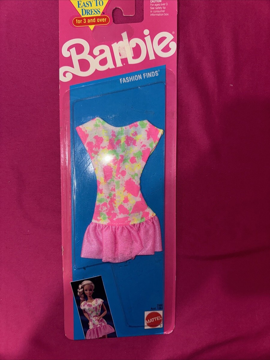 Barbie Fashion Finds Pink Abstract Dress- #2980 Barbie Clothes
