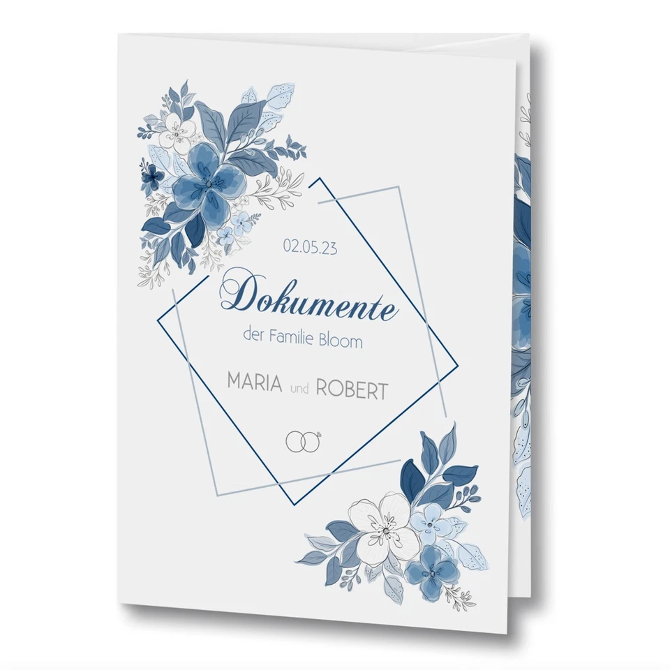 Stammbuch der Familie Traumappe personalisiert Fiore Dokumentenmappe A4 A5 Mappe - Bild 2 von 4