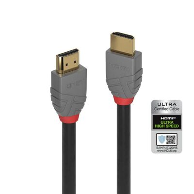 Lindy W128370769 835281 1M Ultra High Speed Hdmi  Cable, Anthra Line ~E~