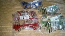 Bison Life Safety Glasses Tactical Fits Adult Kids Red Green Blue 5 Pack NIP