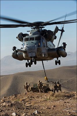 Poster, Many Sizes; Ch-53E Super Stallion Helicopter Afghanistan 2013
