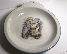 Vintage Holly Hobbie Dish Stoneware Blue Japan USA Cleveland